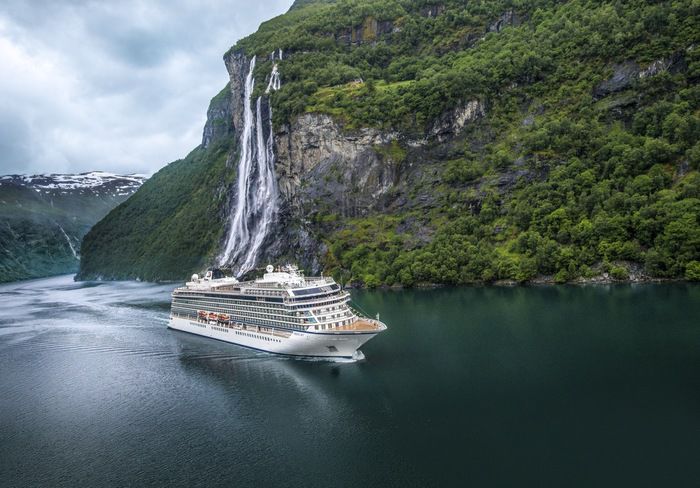 A photo of the Viking Sky cruise ship